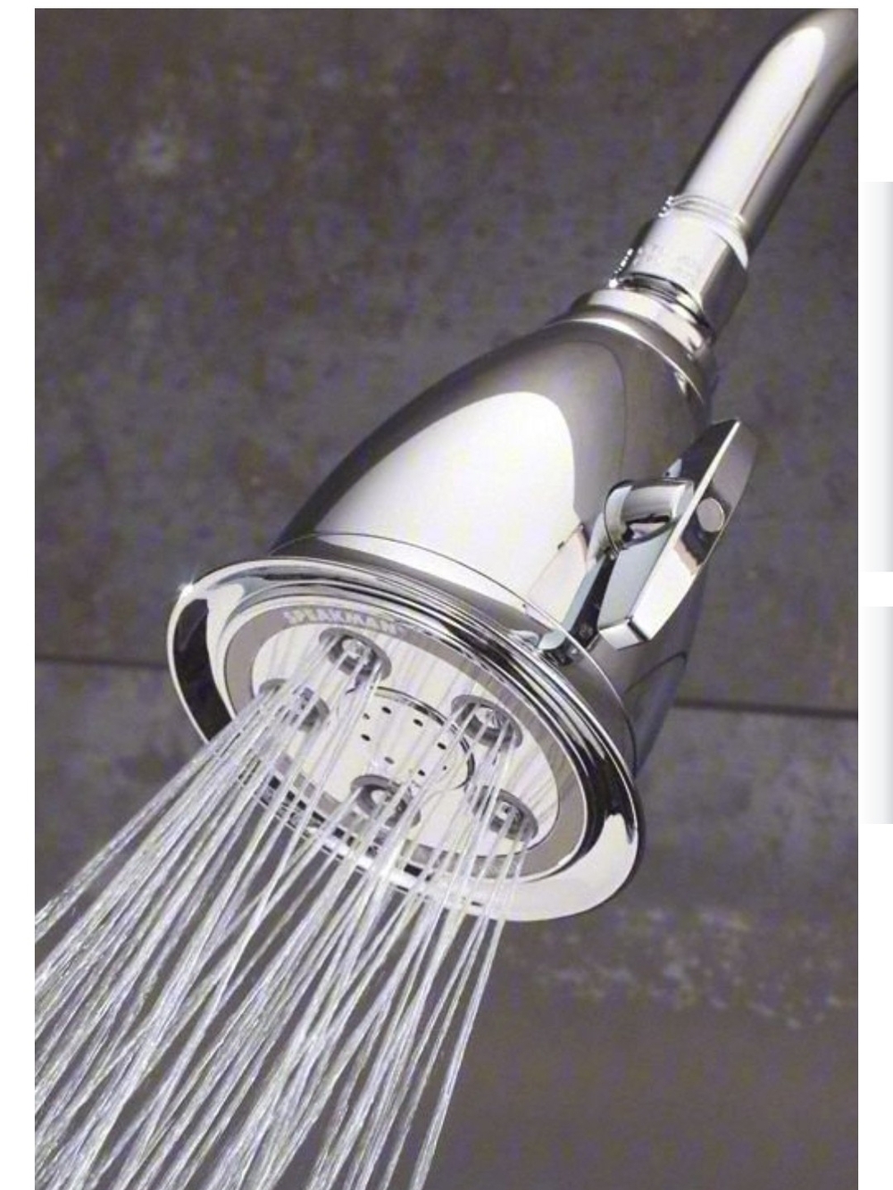 Polished Chrome Multi-Setting Shower Head - (Brand)